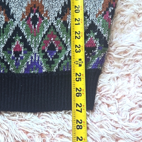 🦚VTG oversized Anchor Blue cardigan - Picture 6 of 6